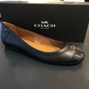 Brand New Coach Chelsea Leather Flat 7.5